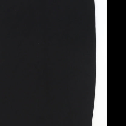 Boohoo Womens Black Polyester Straight & Pencil Skirt Size 8