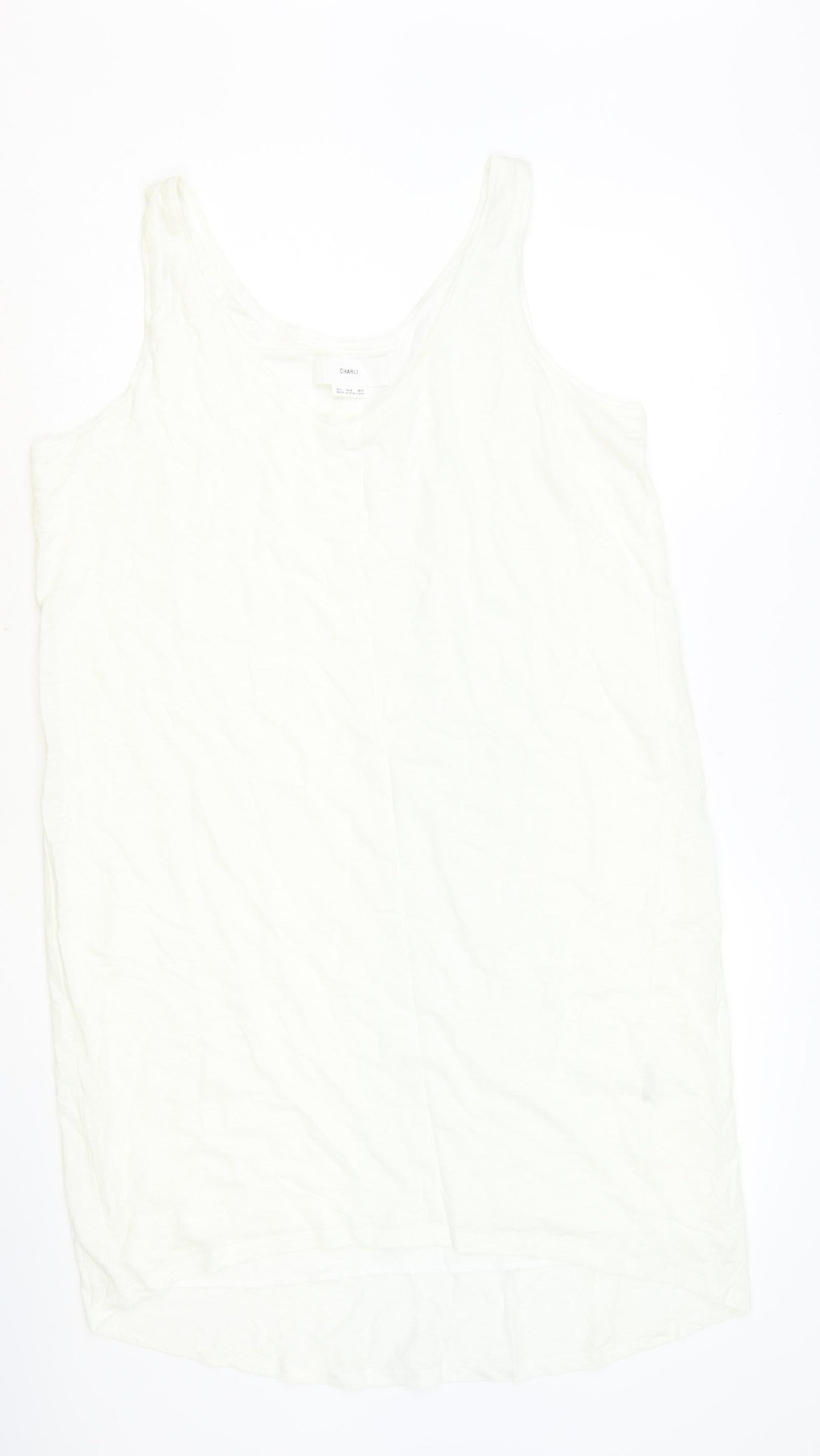 Charli Womens Ivory Polyester Shift Size 14 V-Neck Pullover
