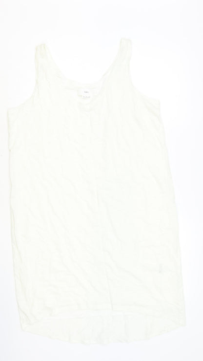 Charli Womens Ivory Polyester Shift Size 14 V-Neck Pullover