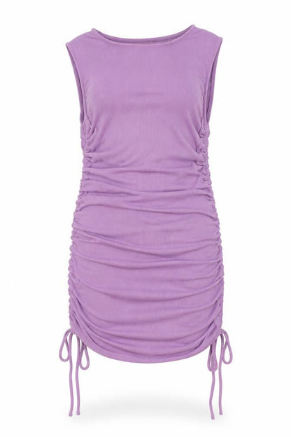 Bailey Rose Womens Purple Rayon Bodycon Size S Round Neck Pullover