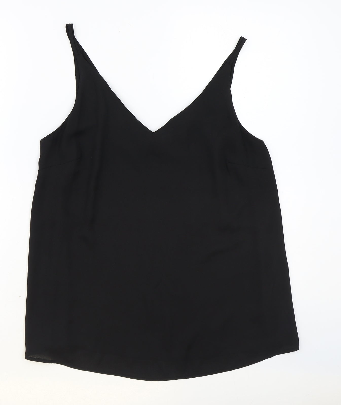 Womens UK Size 12 Papaya Black Basic Tank