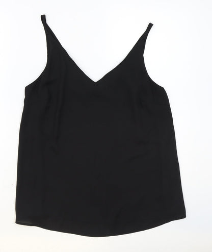 Womens UK Size 12 Papaya Black Basic Tank