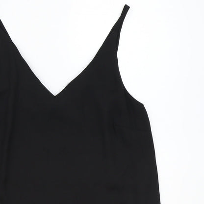 Womens UK Size 12 Papaya Black Basic Tank