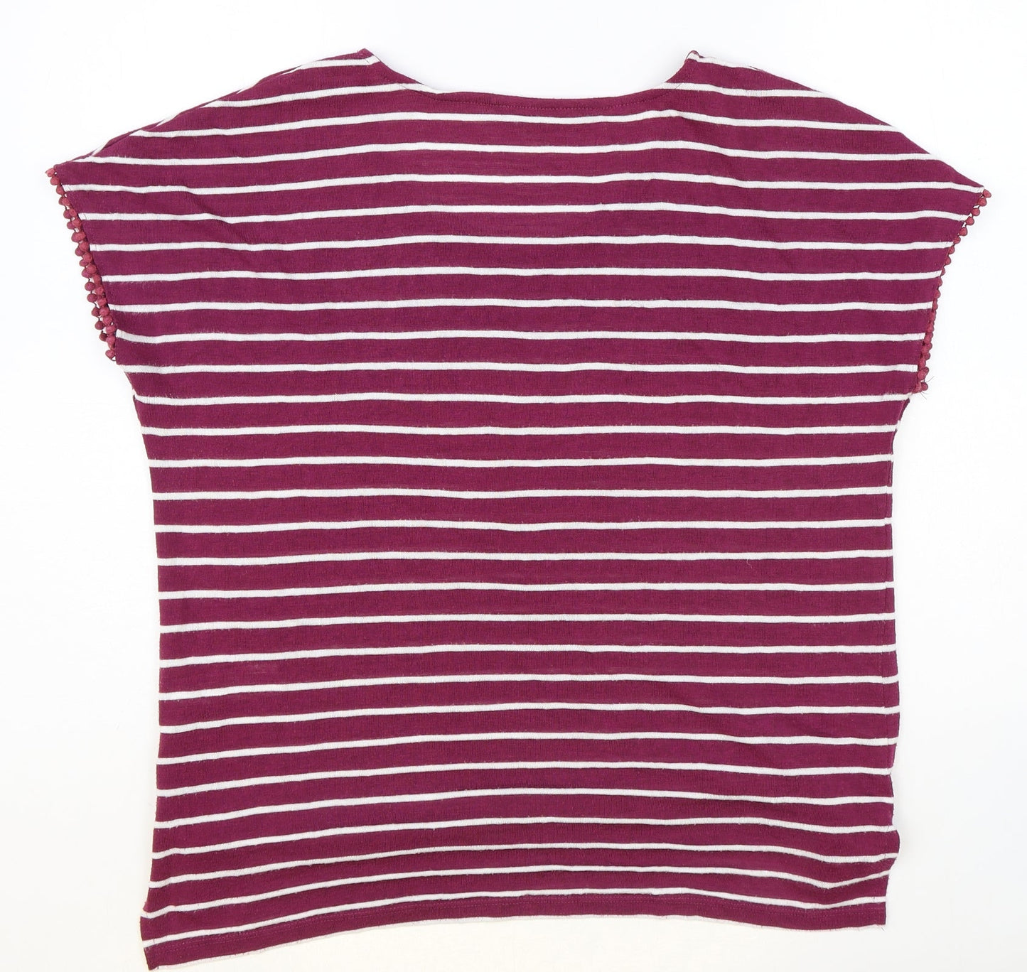 Womens UK Size 12 Bonmarché Purple Basic T-Shirt