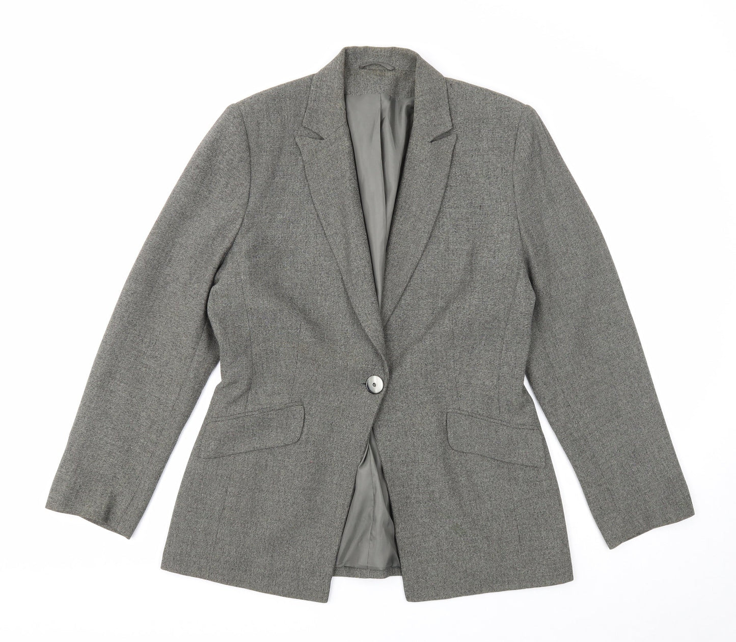 Womens UK Size 12 Richards Regular Grey Blazer