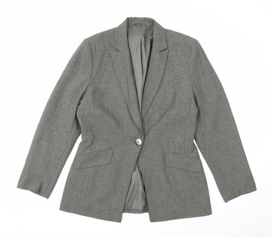 Womens UK Size 12 Richards Regular Grey Blazer