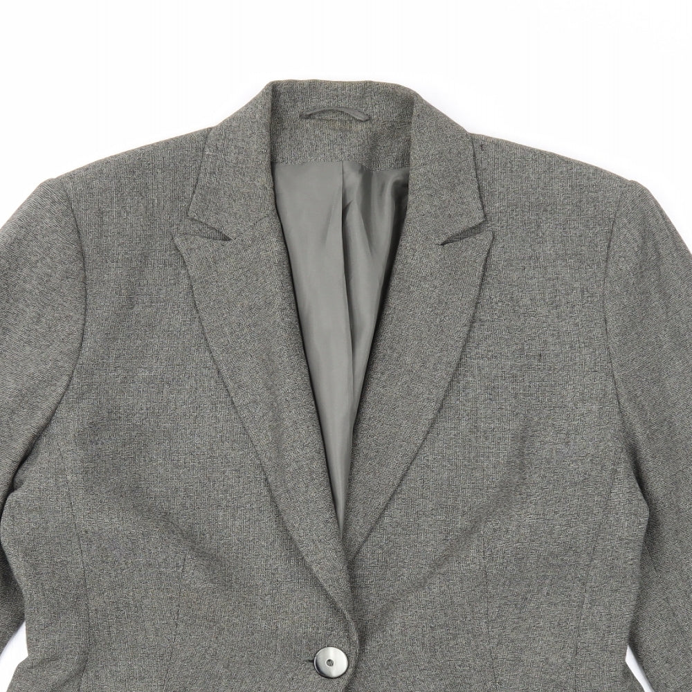 Womens UK Size 12 Richards Regular Grey Blazer