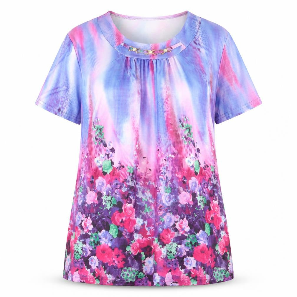Womens UK Size 2XL Xin Da Multicoloured Basic T-Shirt