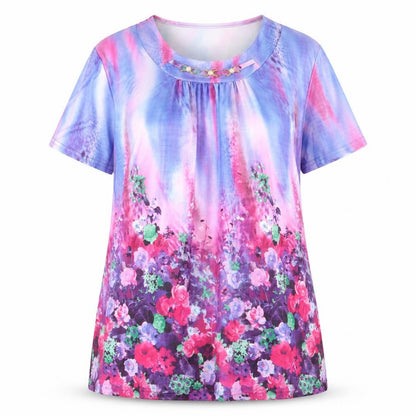 Womens UK Size 2XL Xin Da Multicoloured Basic T-Shirt