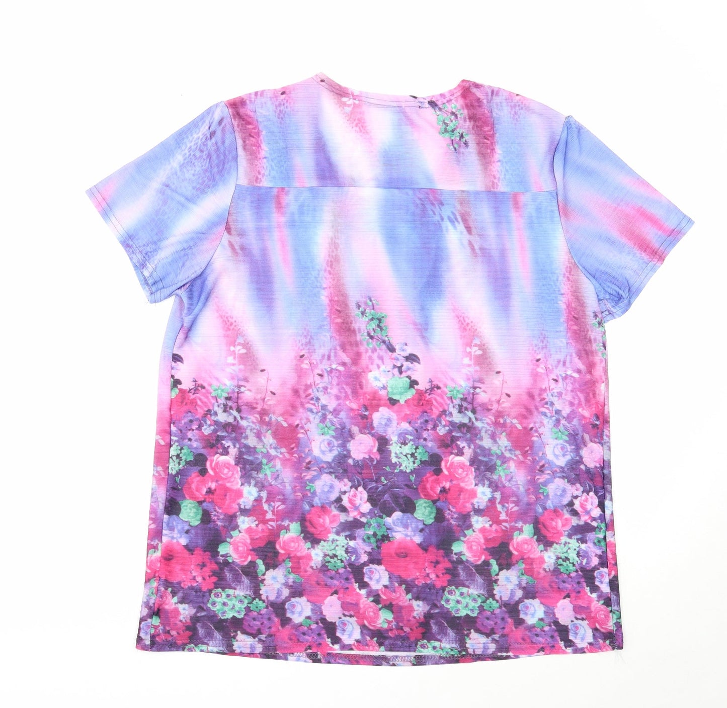 Womens UK Size 2XL Xin Da Multicoloured Basic T-Shirt