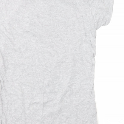 Womens UK Size XL Gildan Grey Basic T-Shirt