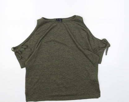 Womens UK Size M New Look Green Pullover Jumper