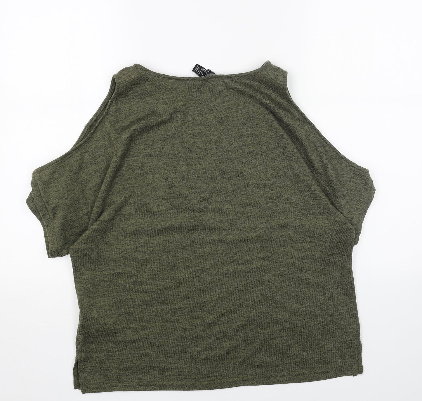 Womens UK Size M New Look Green Pullover Jumper