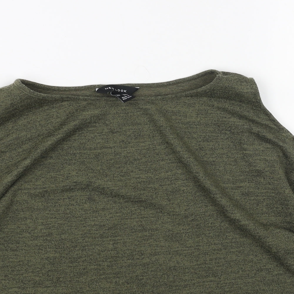 Womens UK Size M New Look Green Pullover Jumper