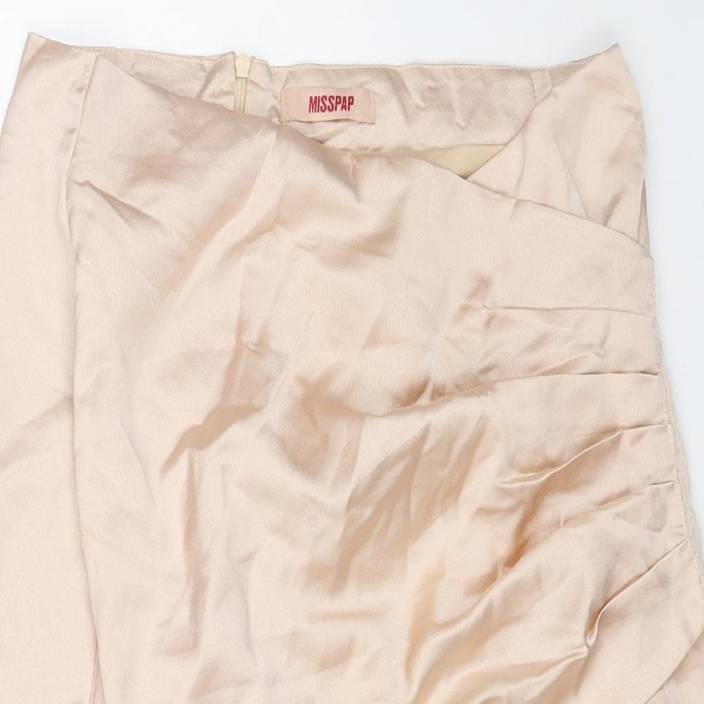 Misspap Womens Pink Polyester Mini Skirt Size 6 Zip