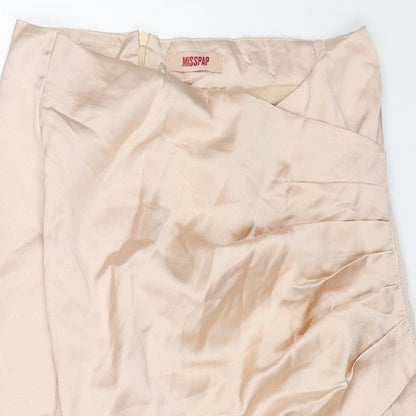 Misspap Womens Pink Polyester Mini Skirt Size 6 Zip