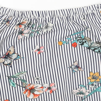 Womens UK Size 14 New Look White Cropped Blouse