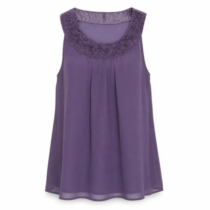 Womens UK Size 8 INTOWN Purple Basic Tank