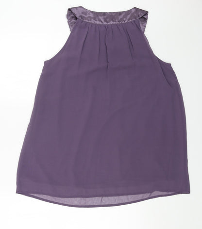 Womens UK Size 8 INTOWN Purple Basic Tank