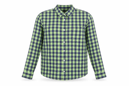 Womens UK Size M Denim & Co. Green Basic Button-Up