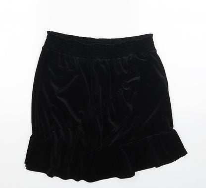 Monki Womens Black Polyester Trumpet Skirt Size S