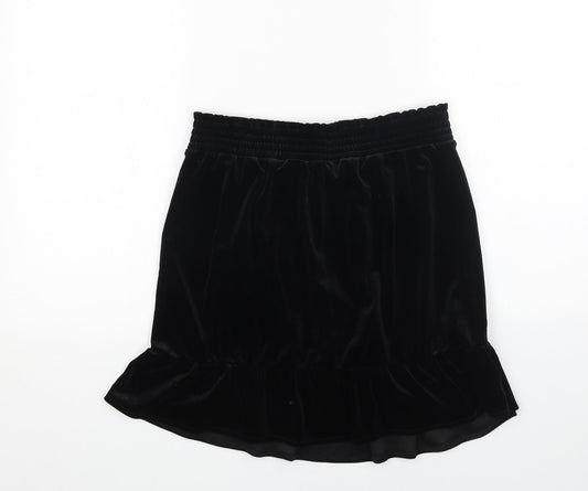 Monki Womens Black Polyester Trumpet Skirt Size S