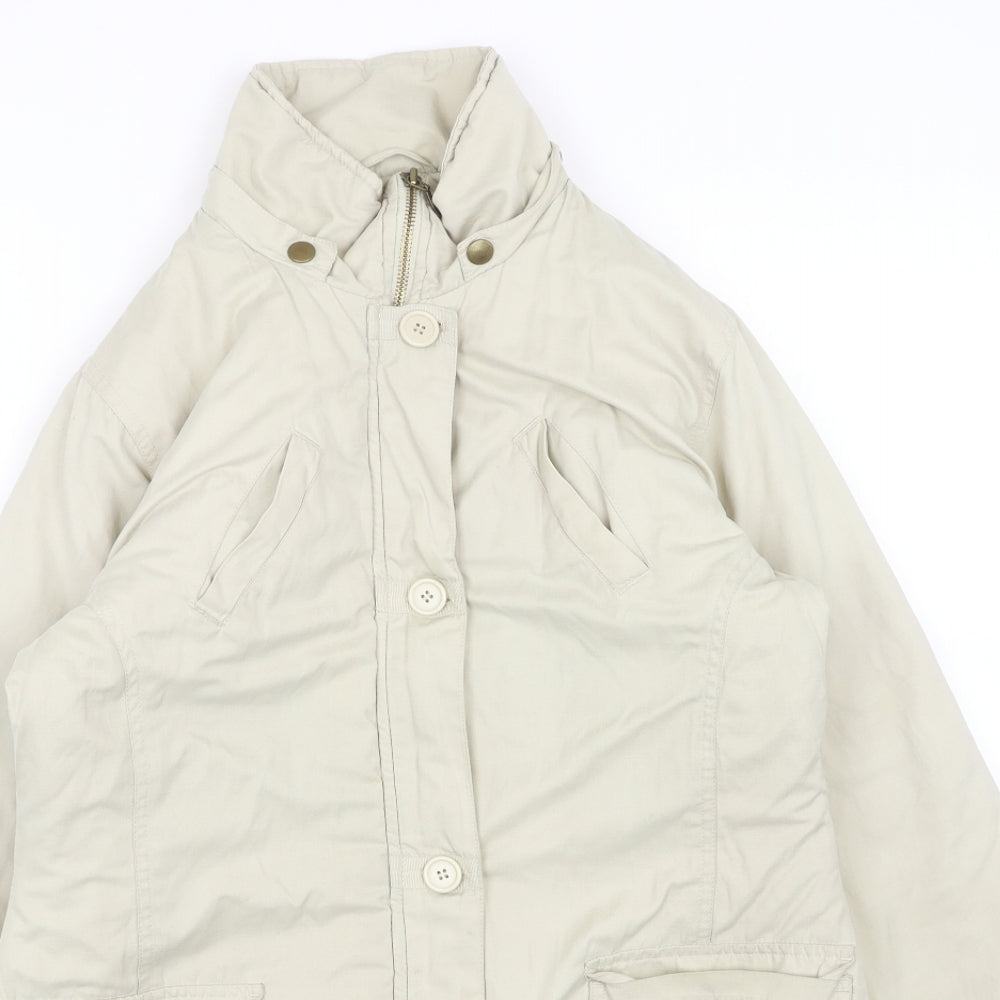 Womens UK Size 12 NEXT Beige Overcoat