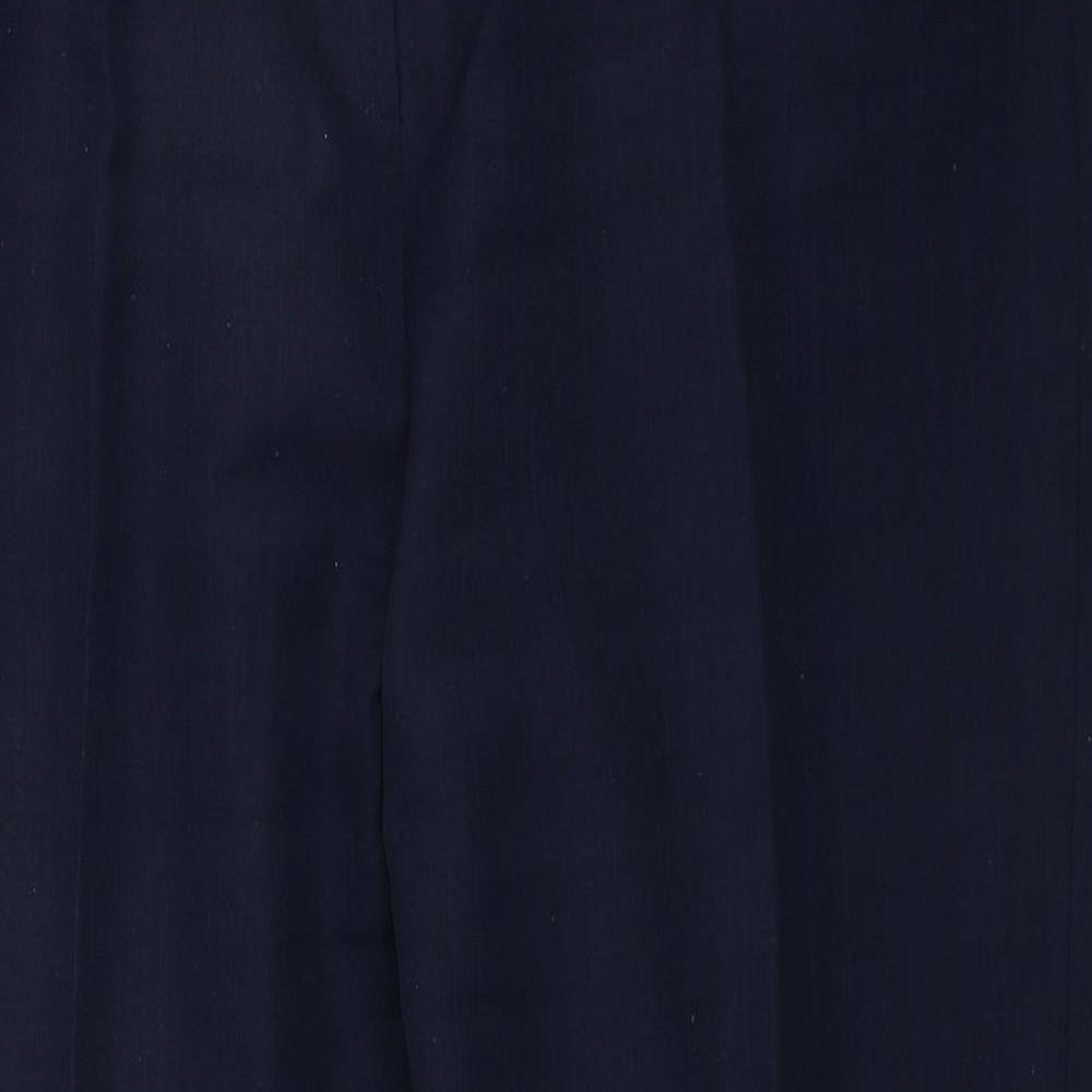 Womens UK Size 14 Berkertex Regular Fit Dress Pants Blue Trousers