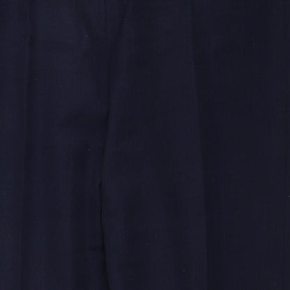 Womens UK Size 14 Berkertex Regular Fit Dress Pants Blue Trousers