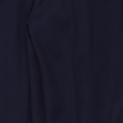 Womens UK Size 14 Berkertex Regular Fit Dress Pants Blue Trousers