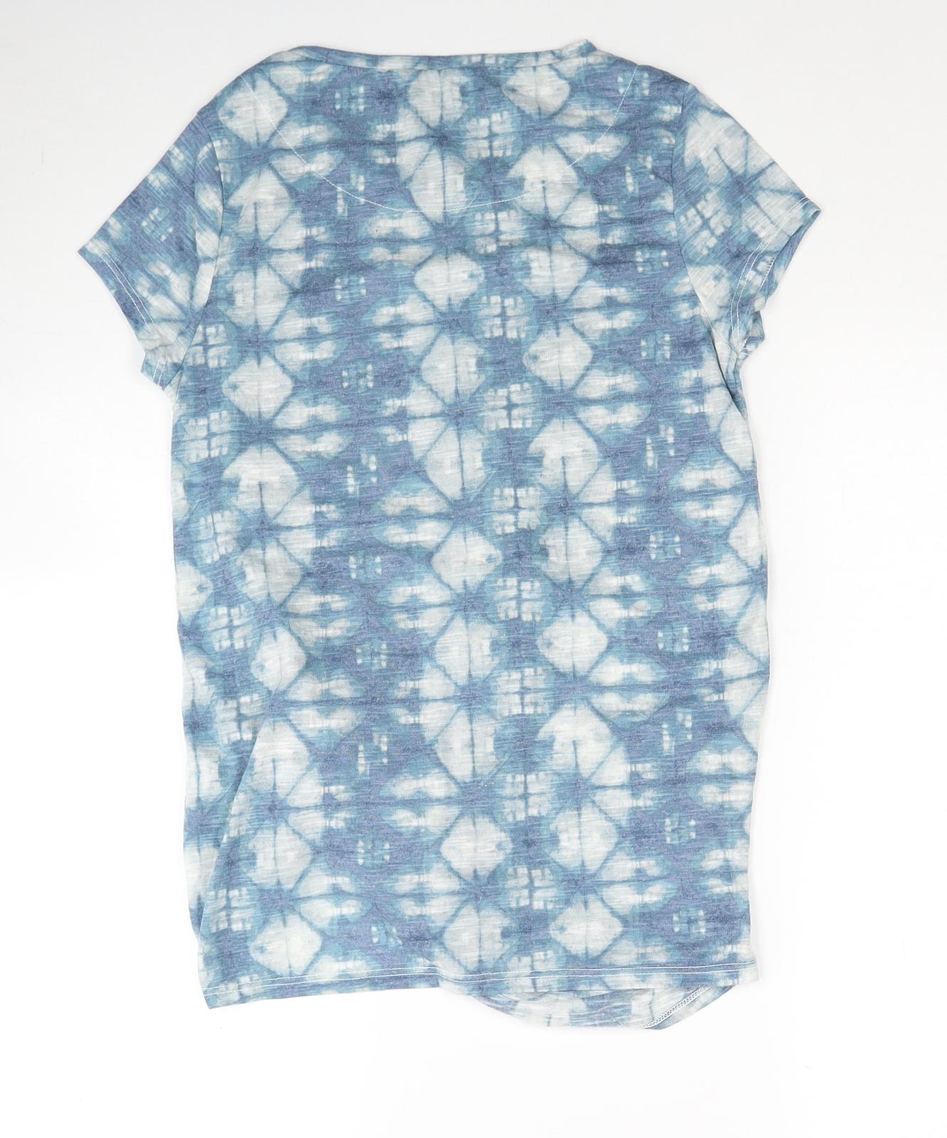 Womens UK Size 8 NEXT Blue Tunic T-Shirt