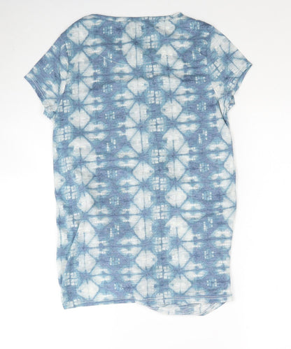 Womens UK Size 8 NEXT Blue Tunic T-Shirt