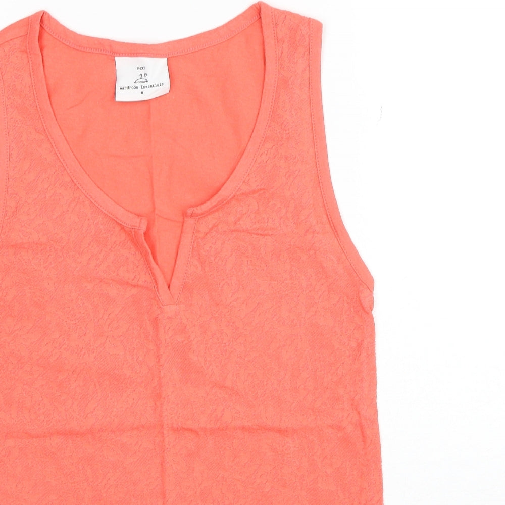Womens UK Size 8 NEXT Red Basic Tank