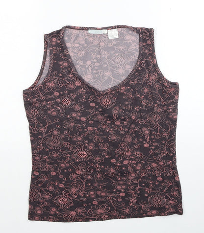 Womens UK Size 10 Preworn Multicoloured Basic Tank