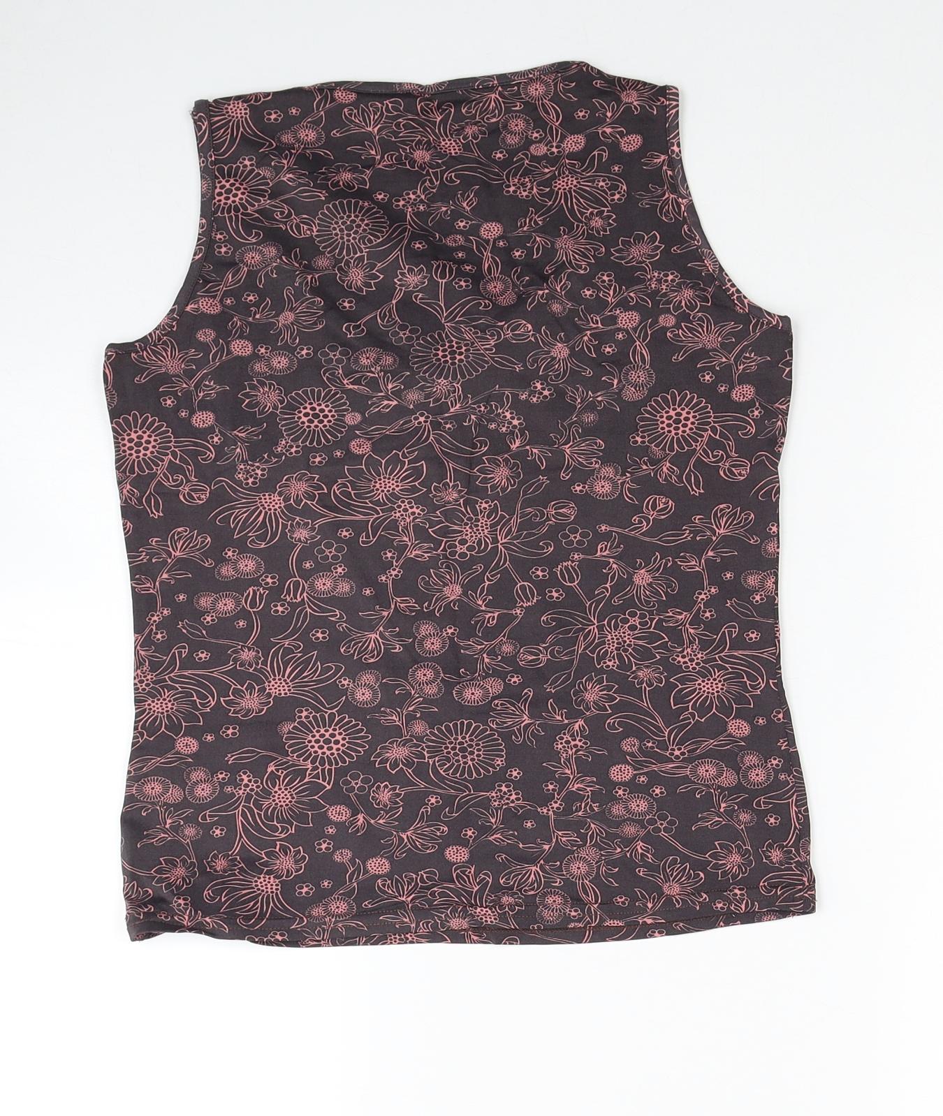Womens UK Size 10 Preworn Multicoloured Basic Tank