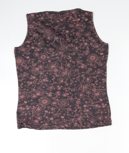 Womens UK Size 10 Preworn Multicoloured Basic Tank