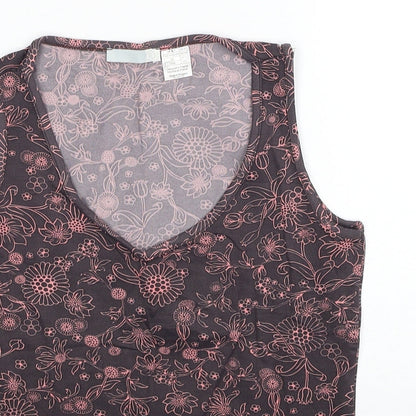 Womens UK Size 10 Preworn Multicoloured Basic Tank