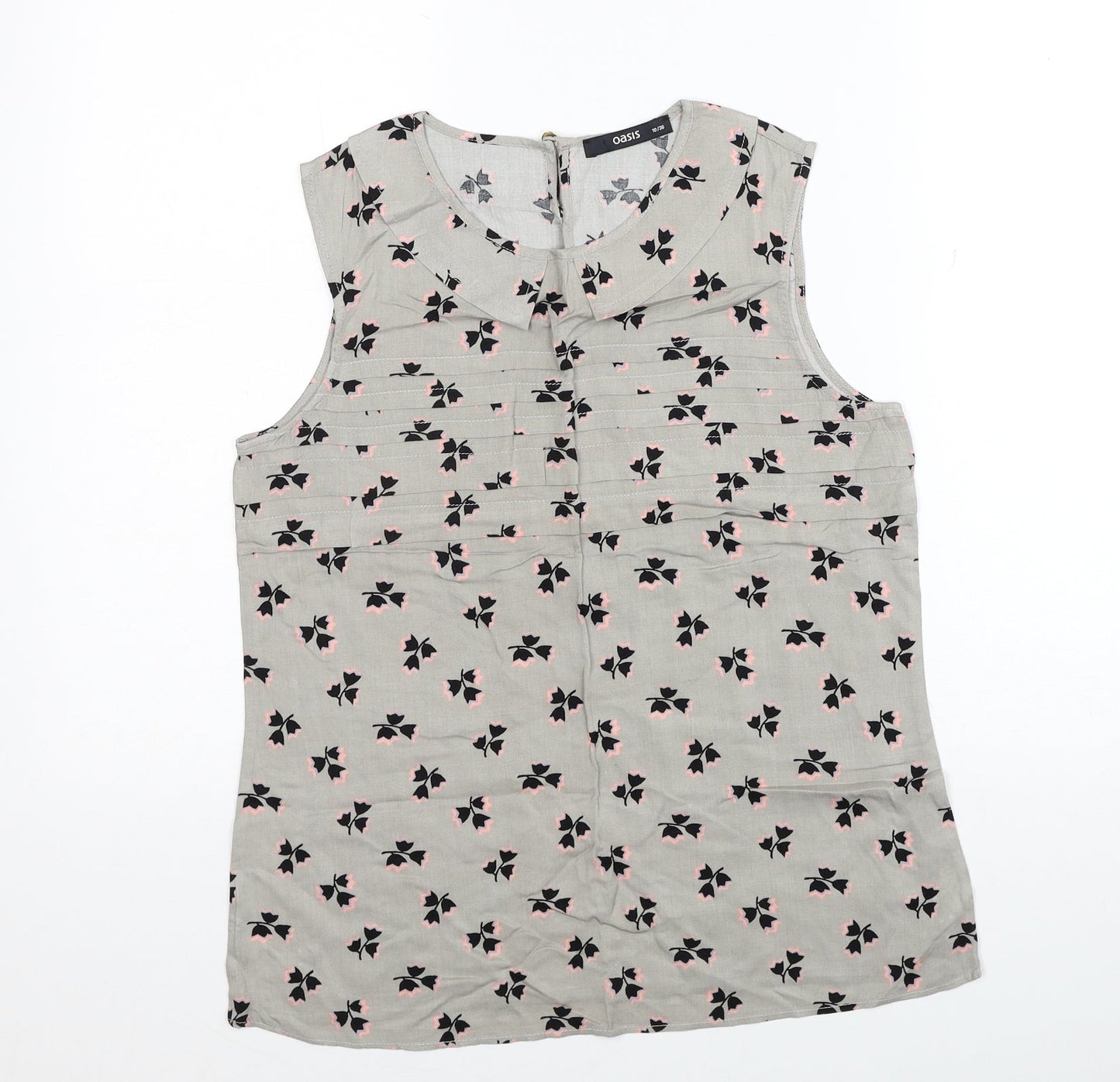 Womens UK Size 10 Oasis Grey Basic Tank