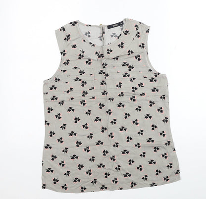 Womens UK Size 10 Oasis Grey Basic Tank