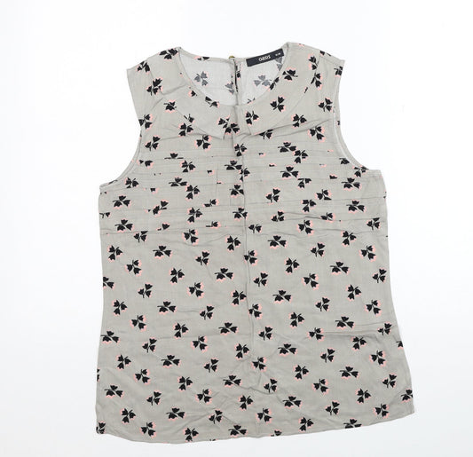 Womens UK Size 10 Oasis Grey Basic Tank