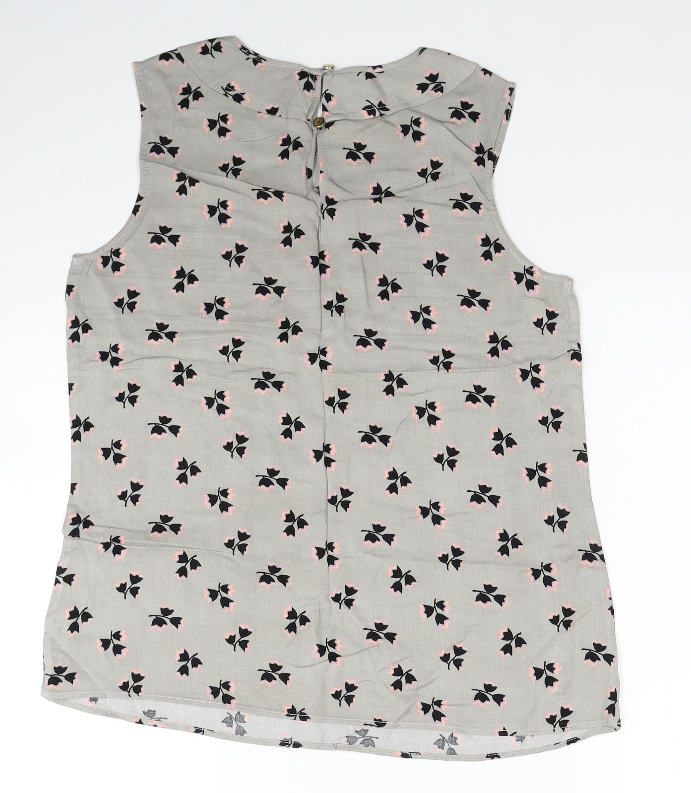 Womens UK Size 10 Oasis Grey Basic Tank
