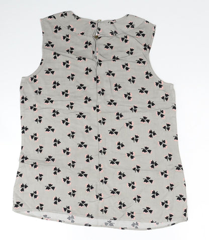 Womens UK Size 10 Oasis Grey Basic Tank