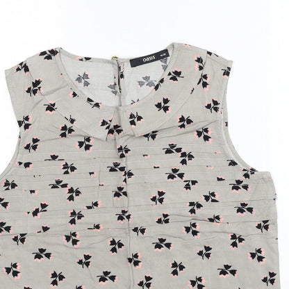 Womens UK Size 10 Oasis Grey Basic Tank