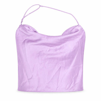 Womens UK Size 2XL Zara Purple Cropped Tank