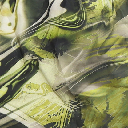 PRETTYLITTLETHING Womens Green Geometric Polyester Bandage Skirt Size 10 Tie