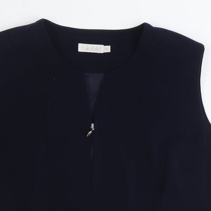 Lakeland Womens Blue Polyester Cropped Tank Size 18 V-Neck