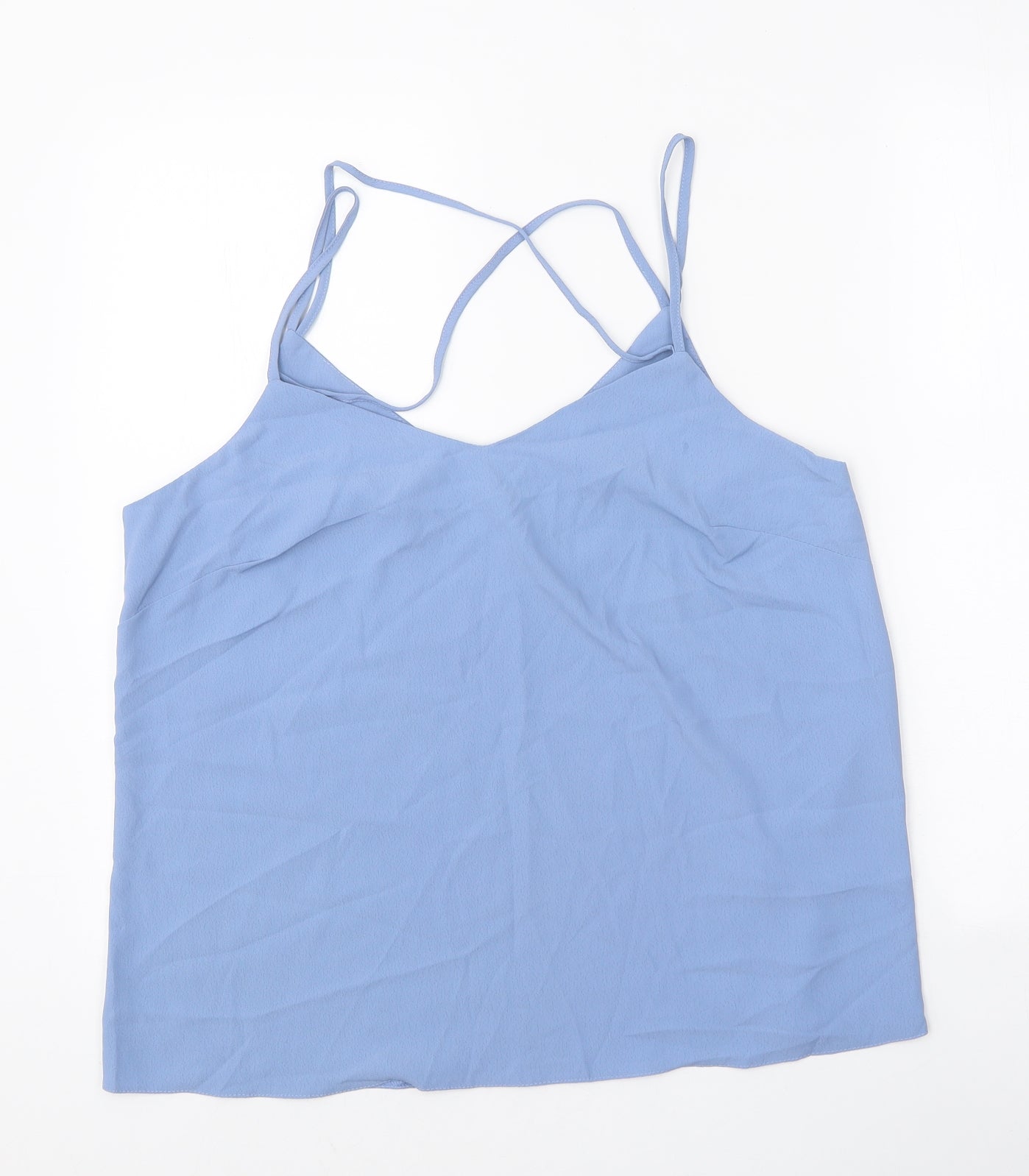 Womens UK Size 14 New Look Blue Basic Tank