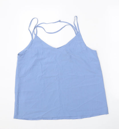 Womens UK Size 14 New Look Blue Basic Tank