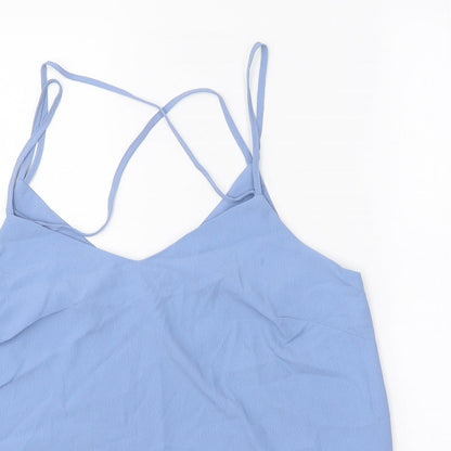 Womens UK Size 14 New Look Blue Basic Tank
