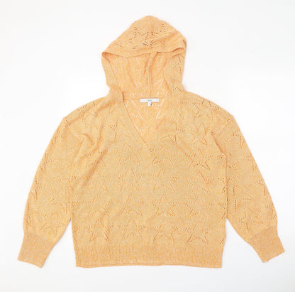 Womens UK Size M NEXT Orange Pullover Jumper